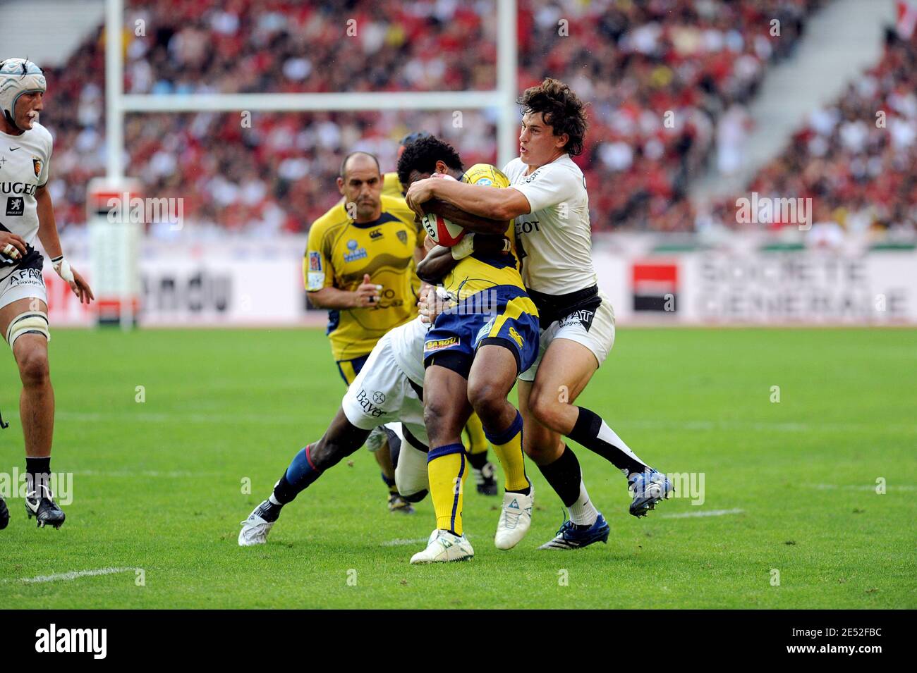 Toulouse's Yannick Jauzion during the French Top 14 rugby union final match  at the Stade de France in Saint-Denis, north of Paris. Toulouse won 26- 20.  Photo by Gouhier-Taamallah/ABACAPRESS.COM Stock Photo -