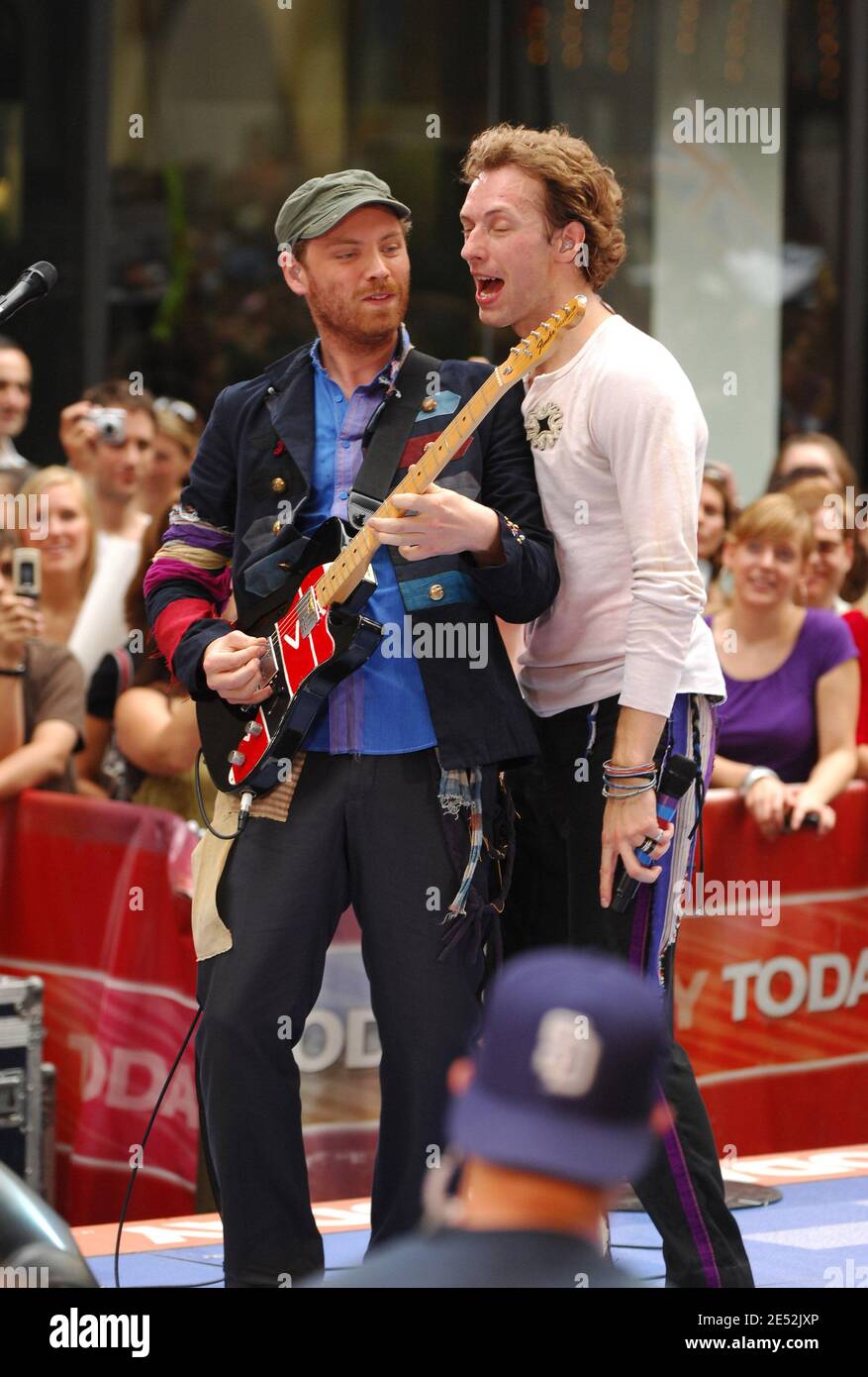 Chris Martin and Will Champion from Coldplay backstage at the Hollywood  Bowl, Los Angeles, united States of America Stock Photo - Alamy