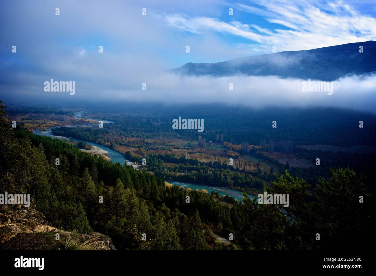 a beautiful valley in Argentina, Chubut Stock Photo