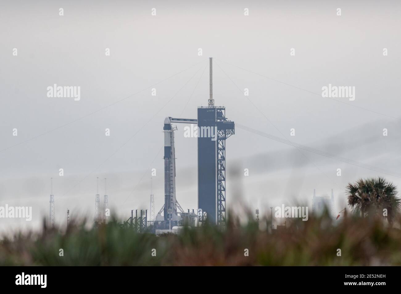 SpaceX Falcon 9 CRS-21 Mission Stock Photo