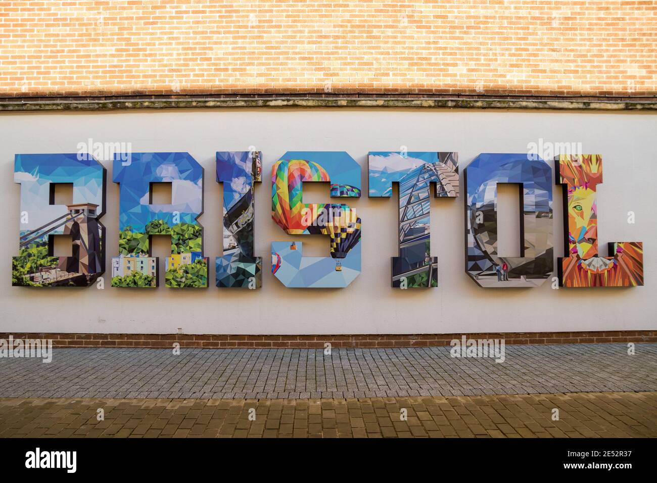 Bristol tourism street sign broadmead billboard Stock Photo Alamy