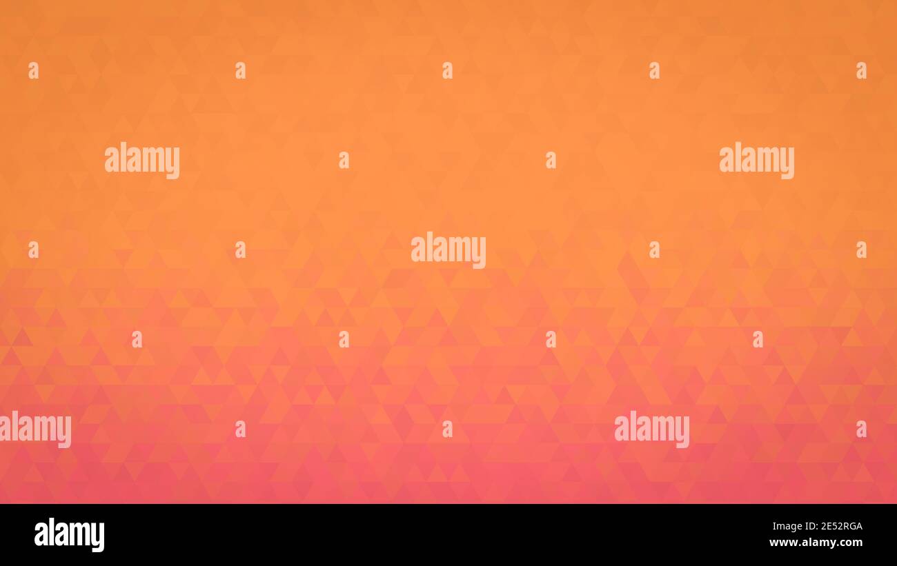 Bright orange low poly gradient background banner Stock Photo