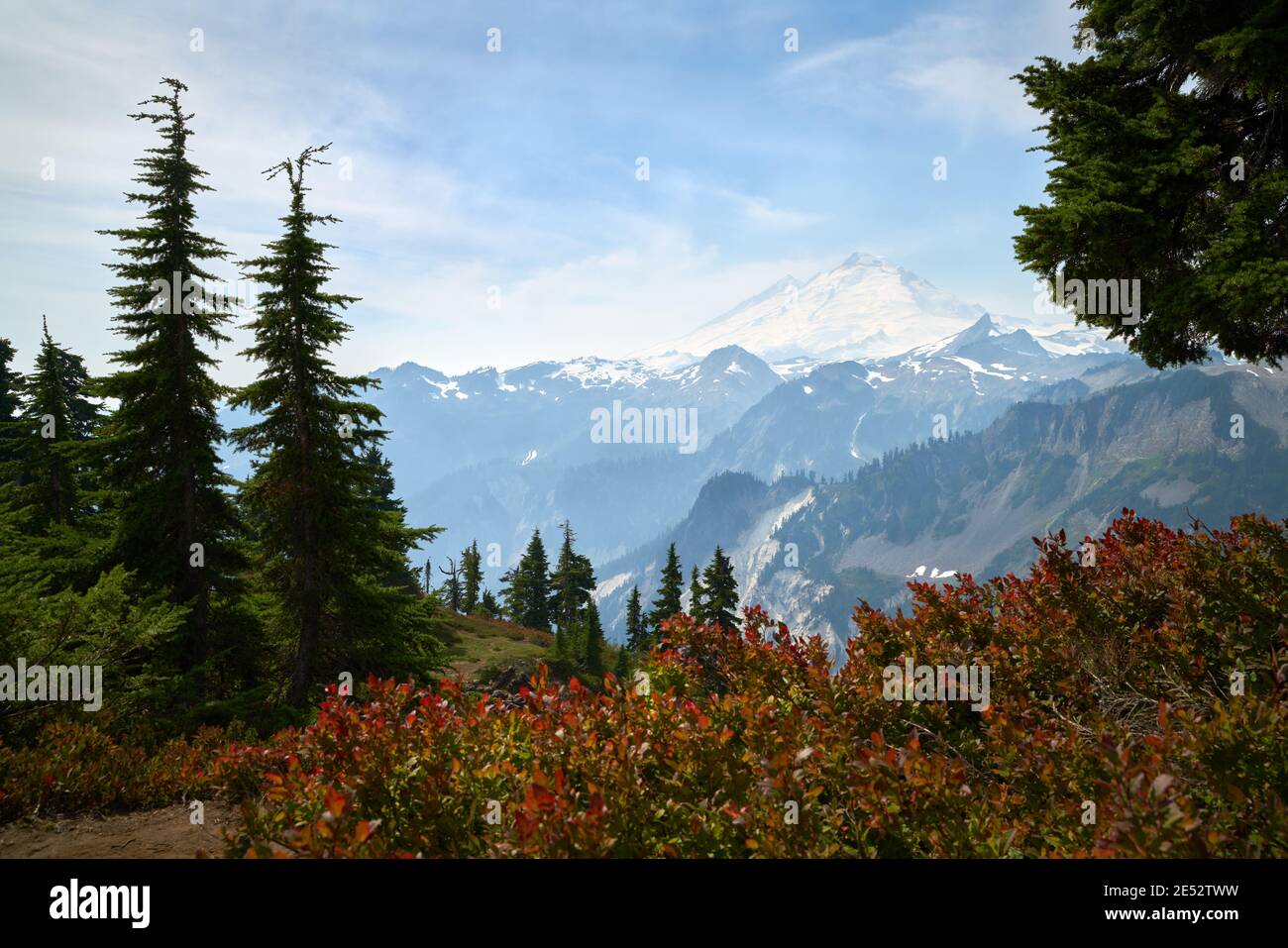 Mt Baker County Washington USA. The peak of Mt. Baker seen from