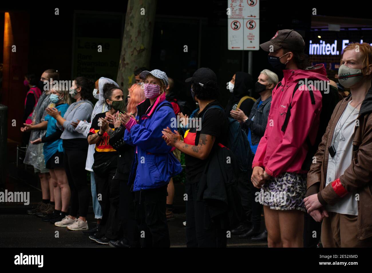 26 January 2021. Invasion Day 2021. Melbourne, Victoria. Credit: Jay Kogler/Alamy Live News Stock Photo