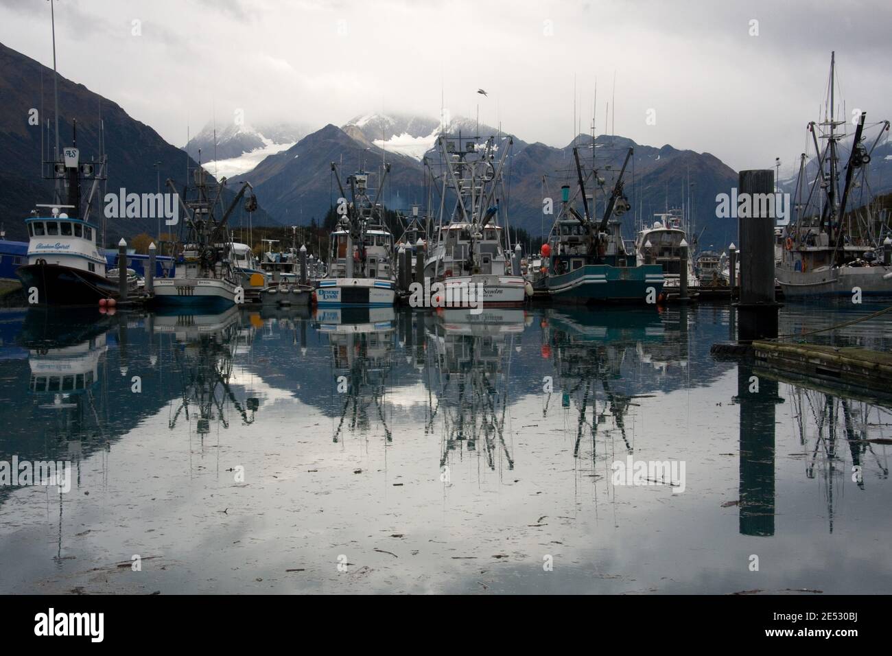 Fishing boats in Valdez, Alaska Stock Photo Alamy
