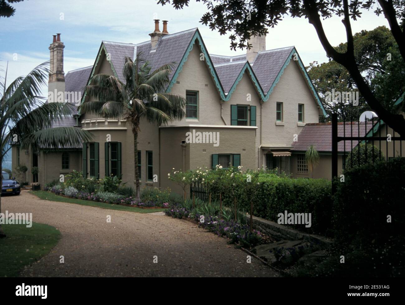 KIRRIBILLI HOUSE (KNOWN AS THE LODGE, OFFICIAL RESIDENCE OF THE PRIME MINISTER OF AUSTRALIA) SYDNEY, NSW, AUSTRALIA Stock Photo