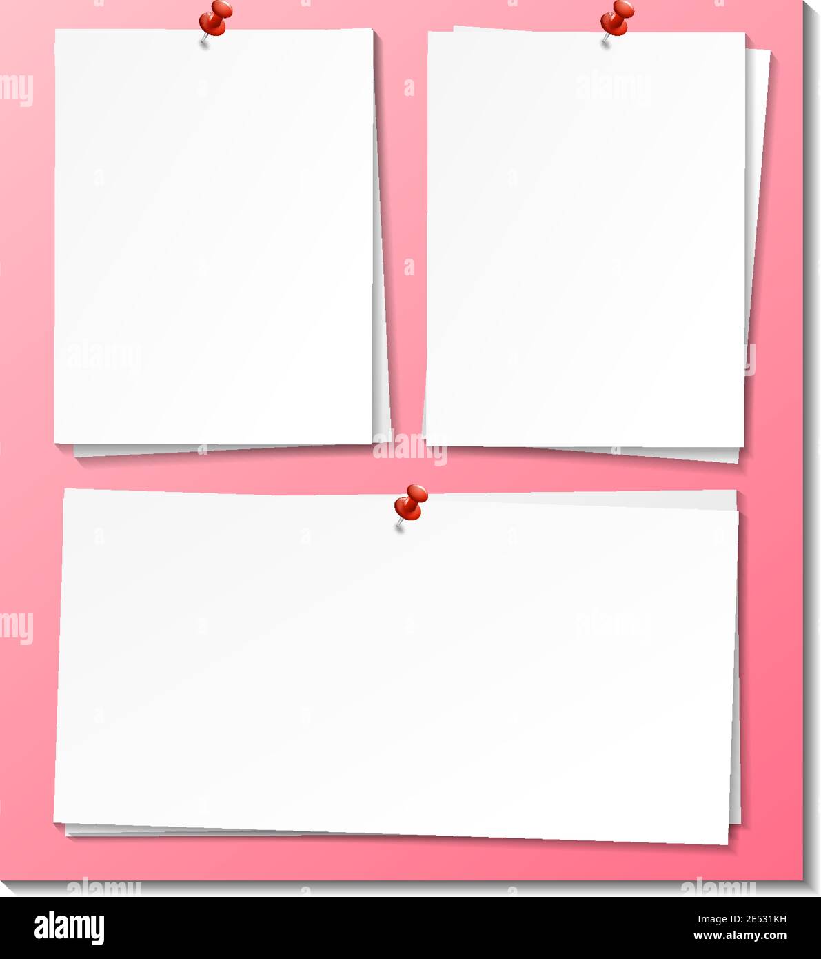 set-of-empty-sticky-note-paper-template-illustration-stock-vector-image