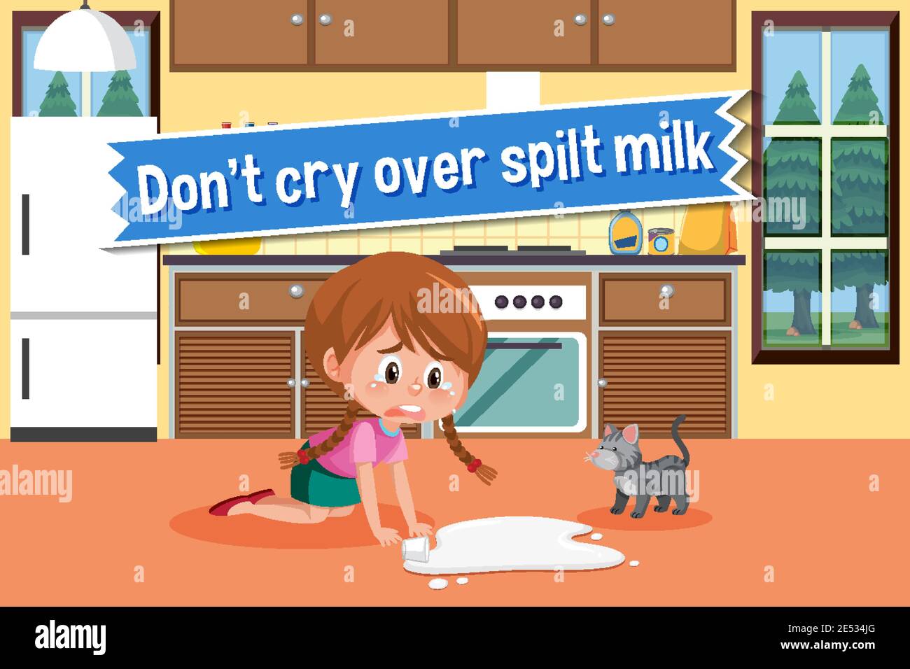 idiom cry over spilled milk