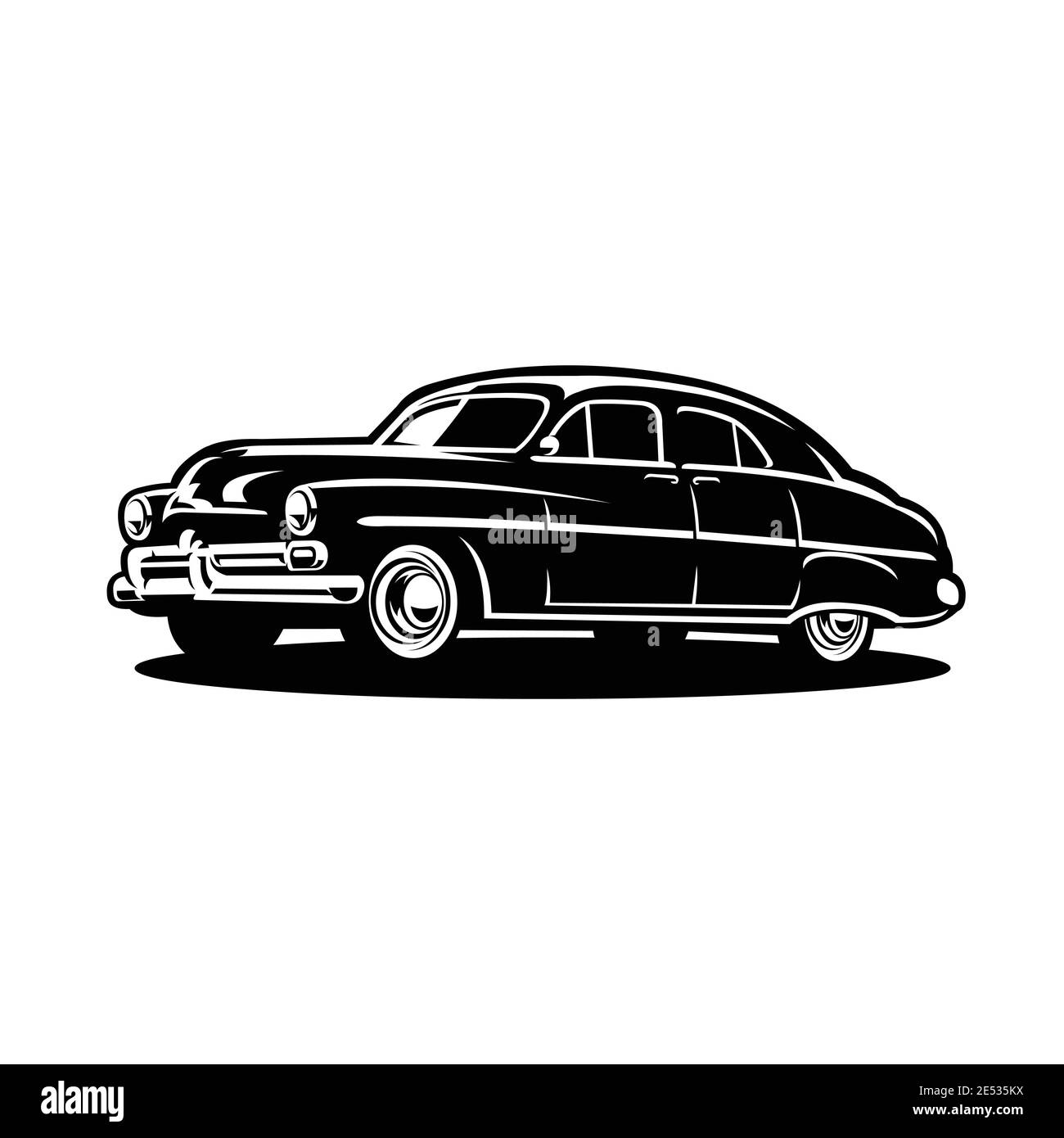 Vintage car classic car vector isolated isolated side view Stock Vector ...