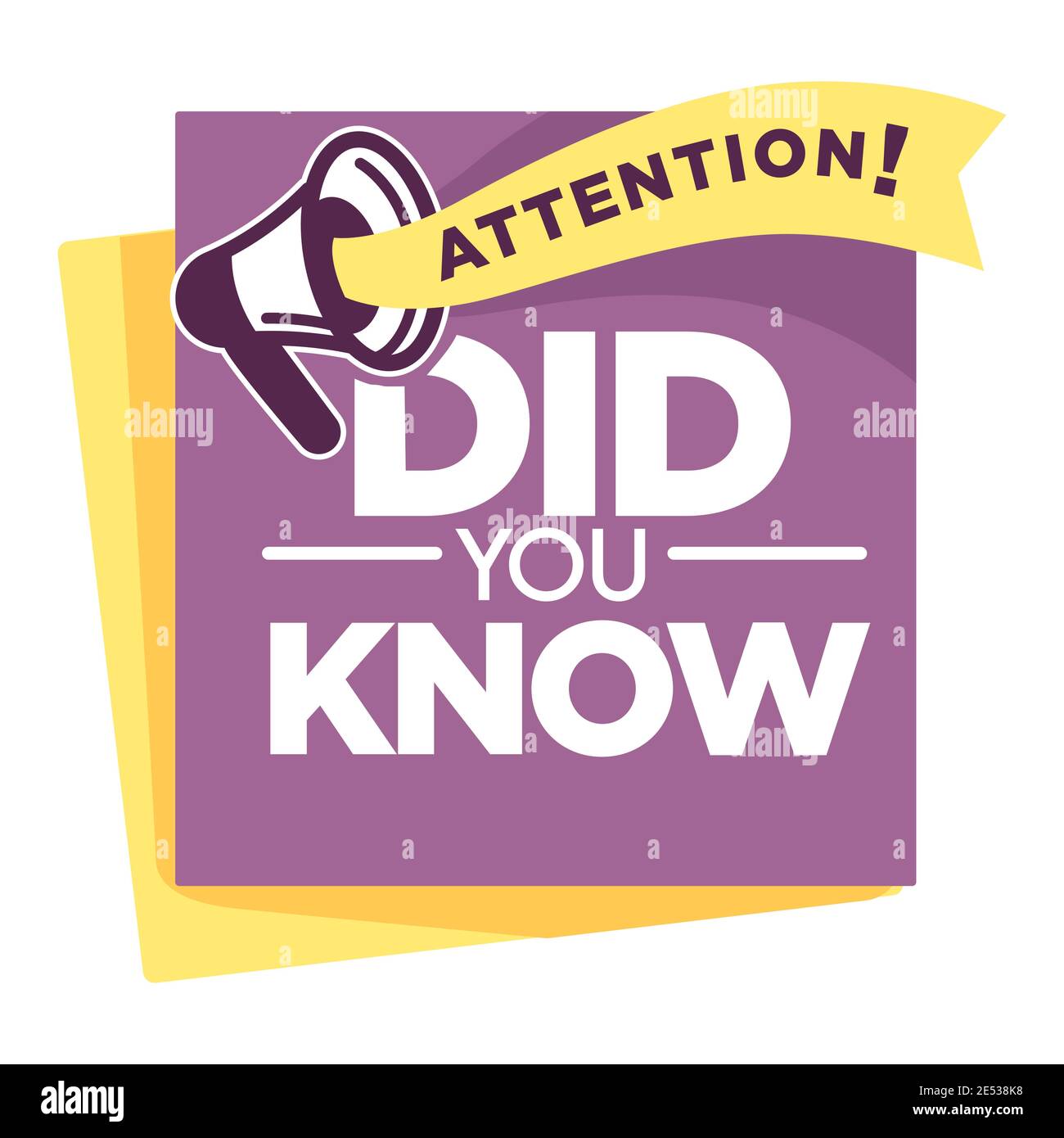 Question or interesting fact did you know isolated icon vector information Stock Vector