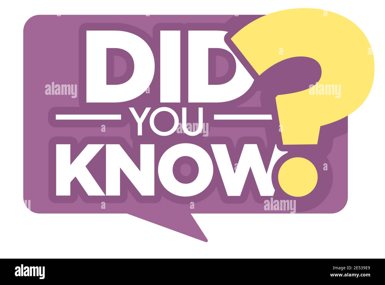 Question or interesting fact did you know isolated icon vector information Stock Vector