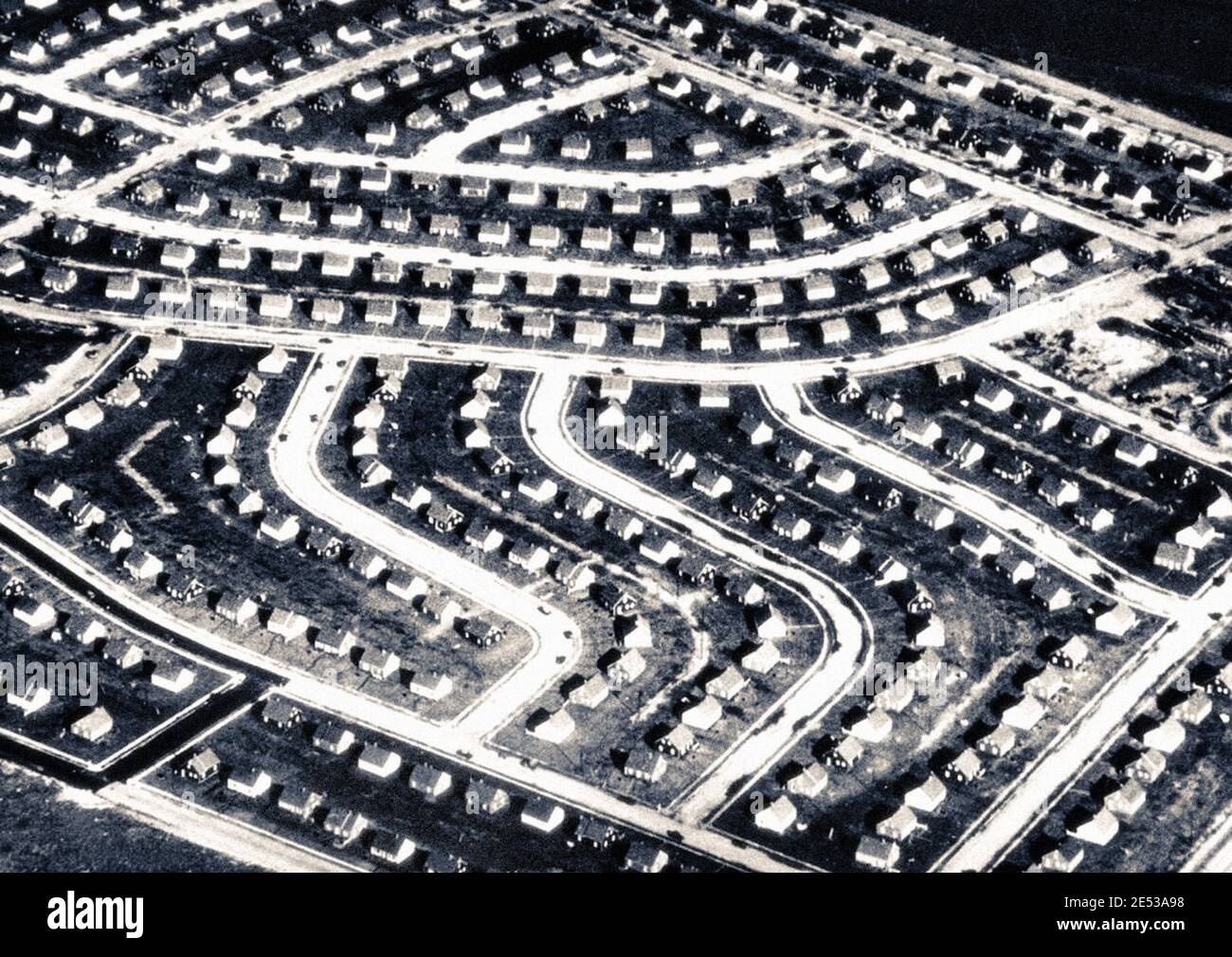Vintage photo of the aerial view of levittown hires stock photography and images Alamy