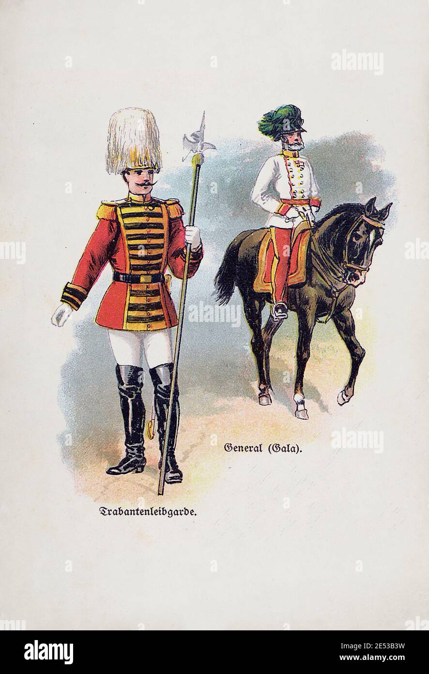 Austro-Hungarian Armee (Imperial and Royal Armed Forces). Garde Trabant. General (Gala uniform). Austro-Hungarian Empire (Dual Monarchy). 1910s Stock Photo