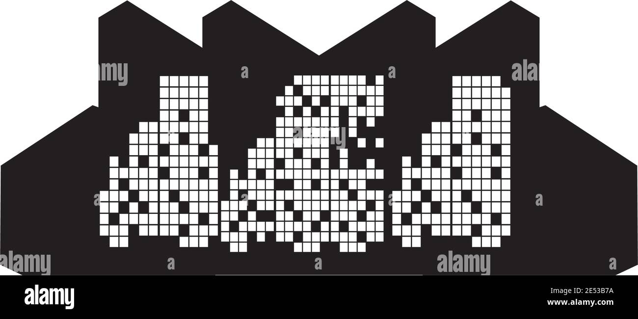 City scape inspiration  illustration logo design vector template Stock Vector