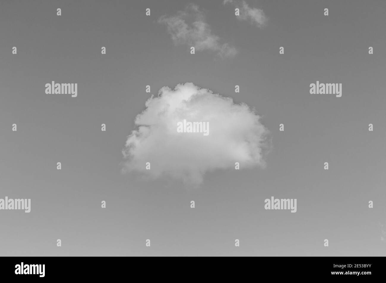 White cumulus clouds clear Black and White Stock Photos & Images - Alamy