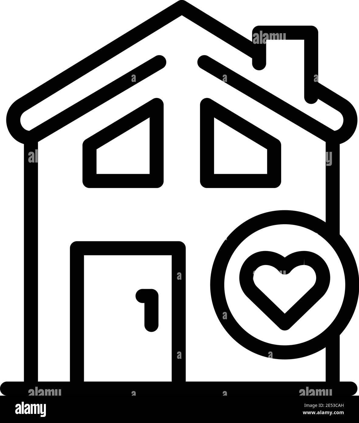 New rent house icon. Outline new rent house vector icon for web design ...