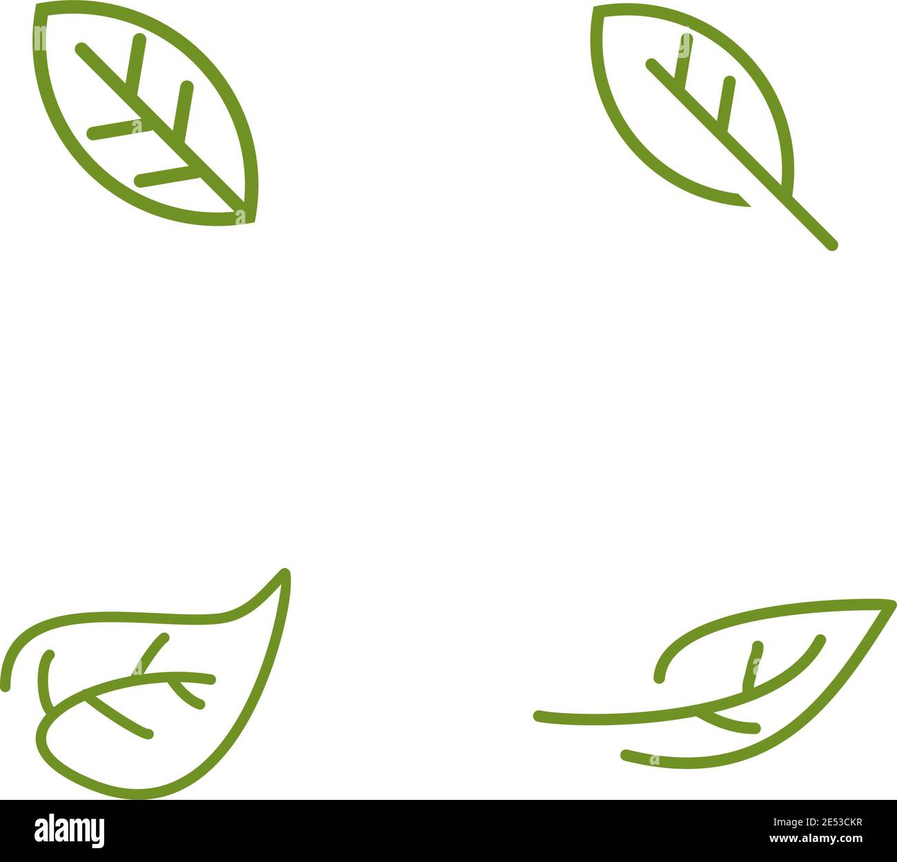 Green leaf icon logo design inspiration vector illustration template ...