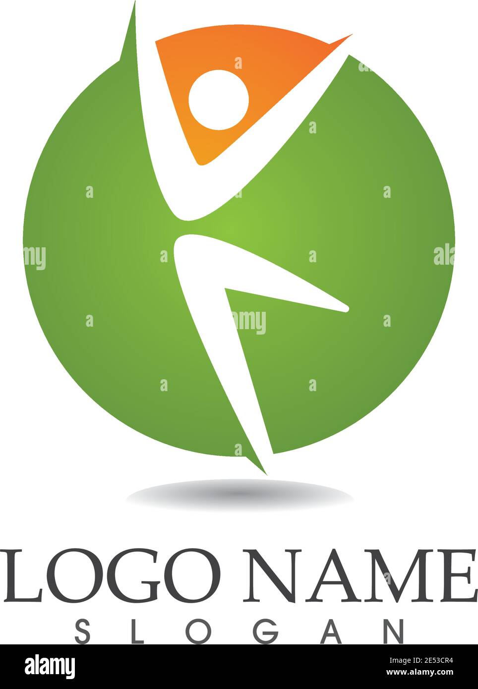 Athletic yoga people logo vector Stock Vector Image & Art - Alamy