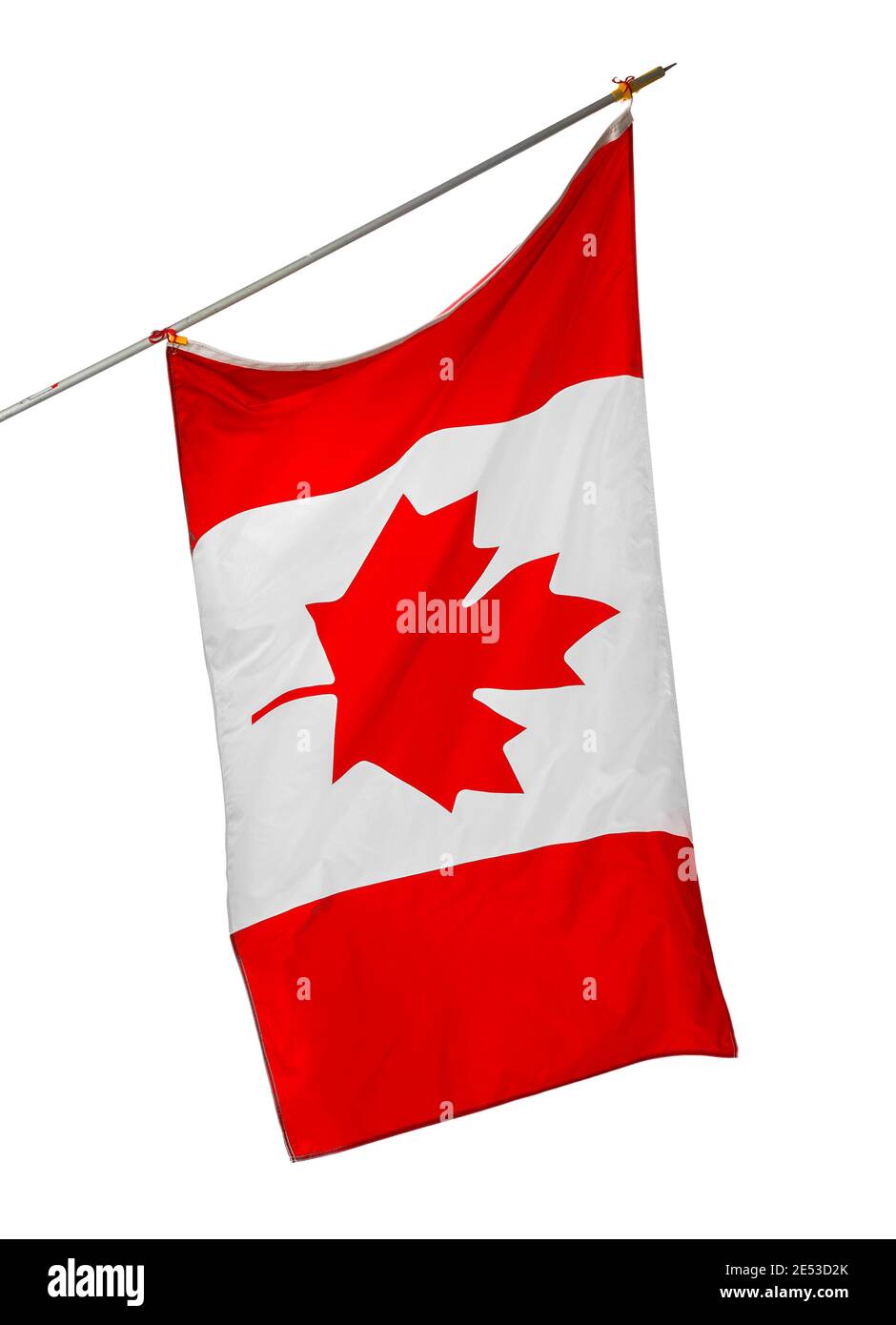 National flag of Canada isolated on white background Stock Photo
