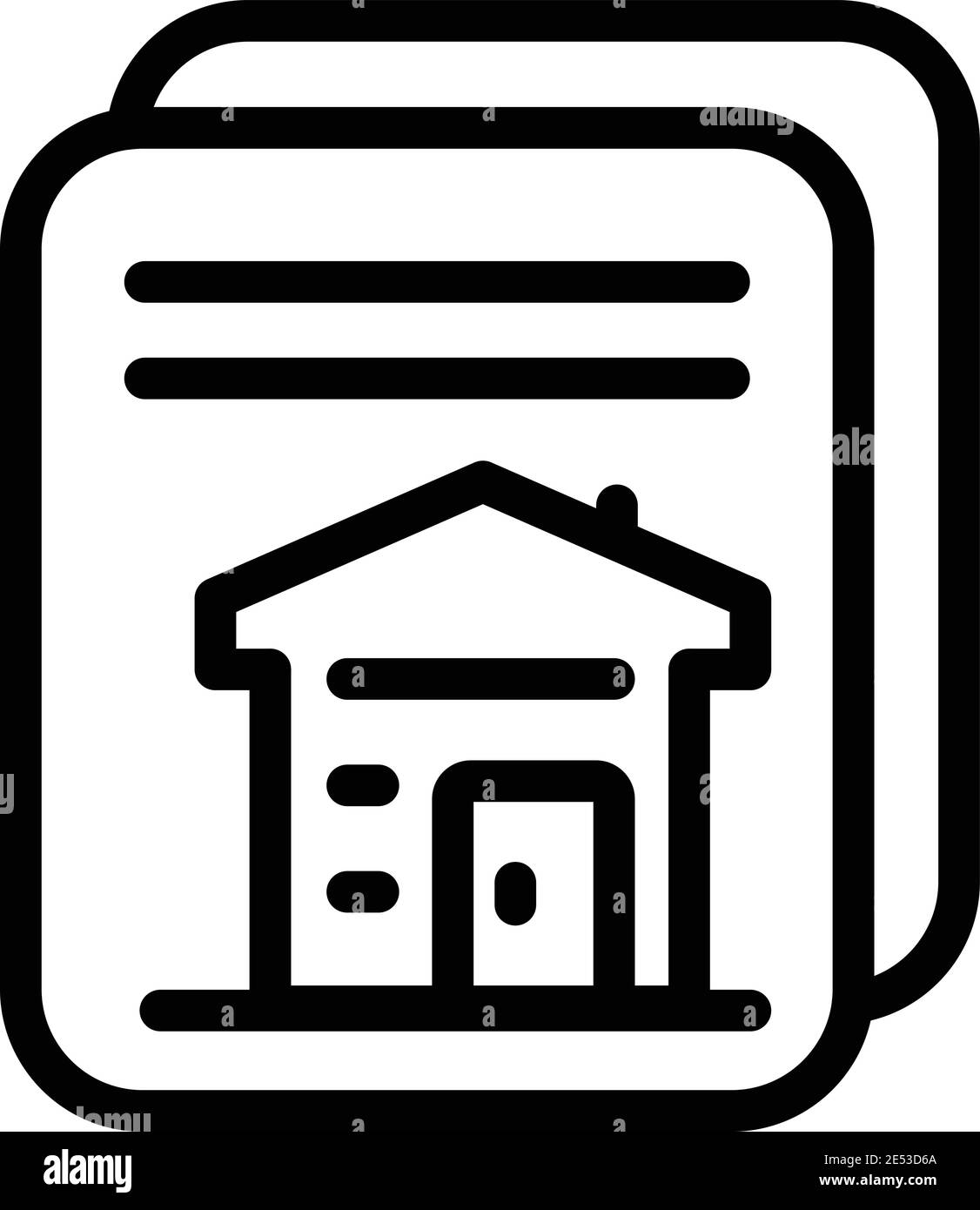 Rental houses icon. Outline rental houses vector icon for web design ...