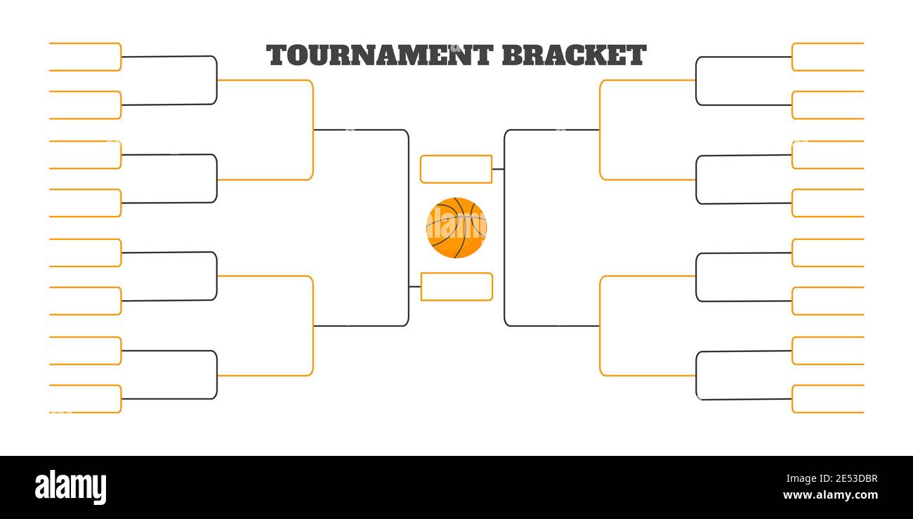 32 Team Tournament Bracket Championship Template Flat Style Design 32 Team Tournament Bracket Championship Template Flat Style Design