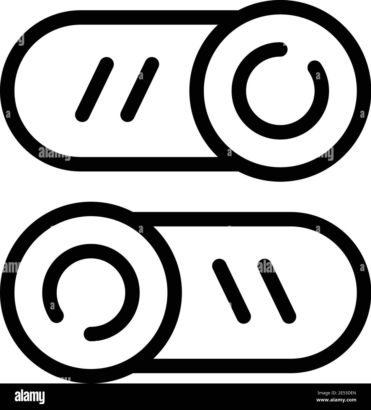 On off buttons icon. Outline on off buttons vector icon for web design ...