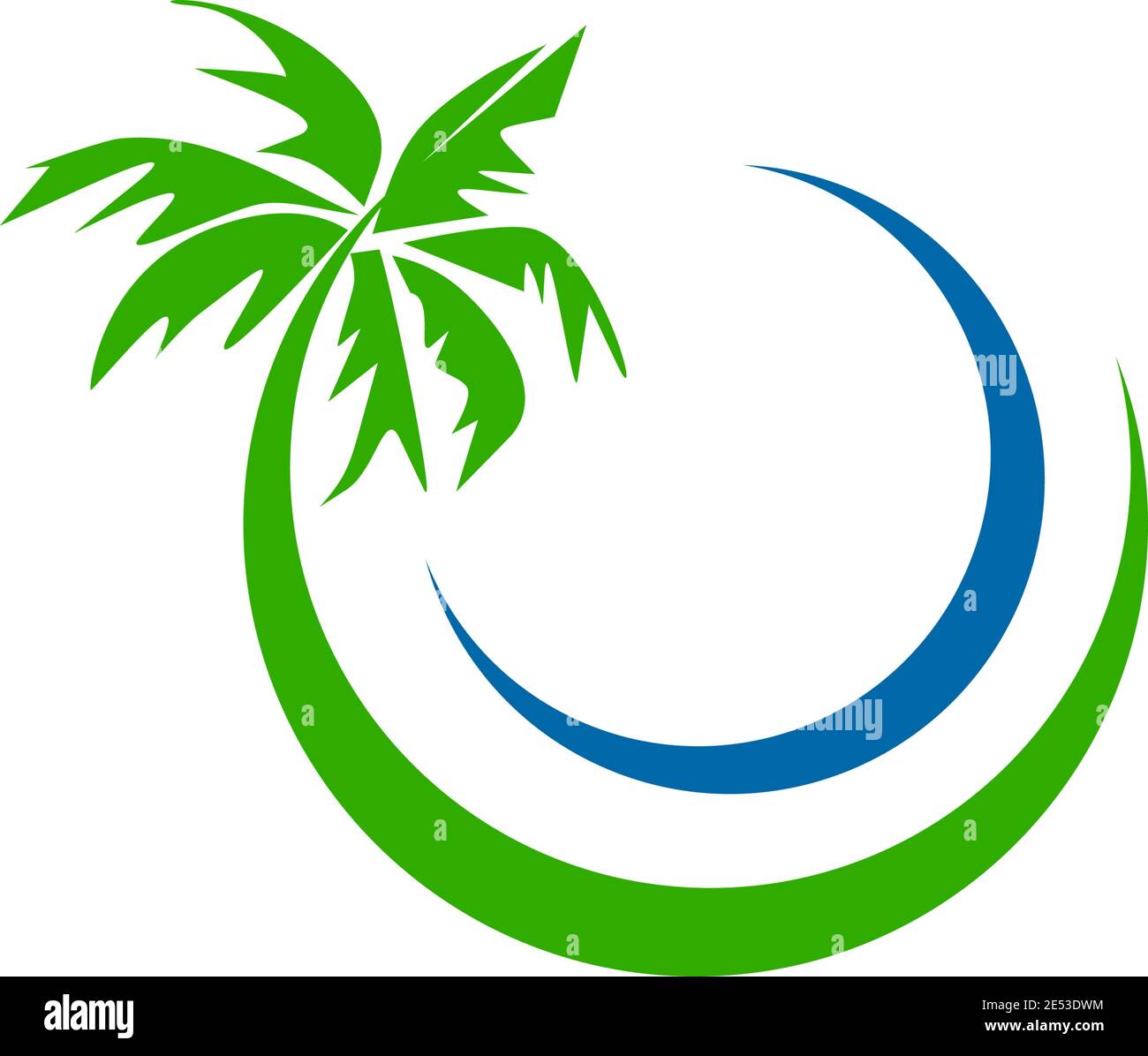 Coconut tree icon logo design inspiration vector template Stock Vector ...