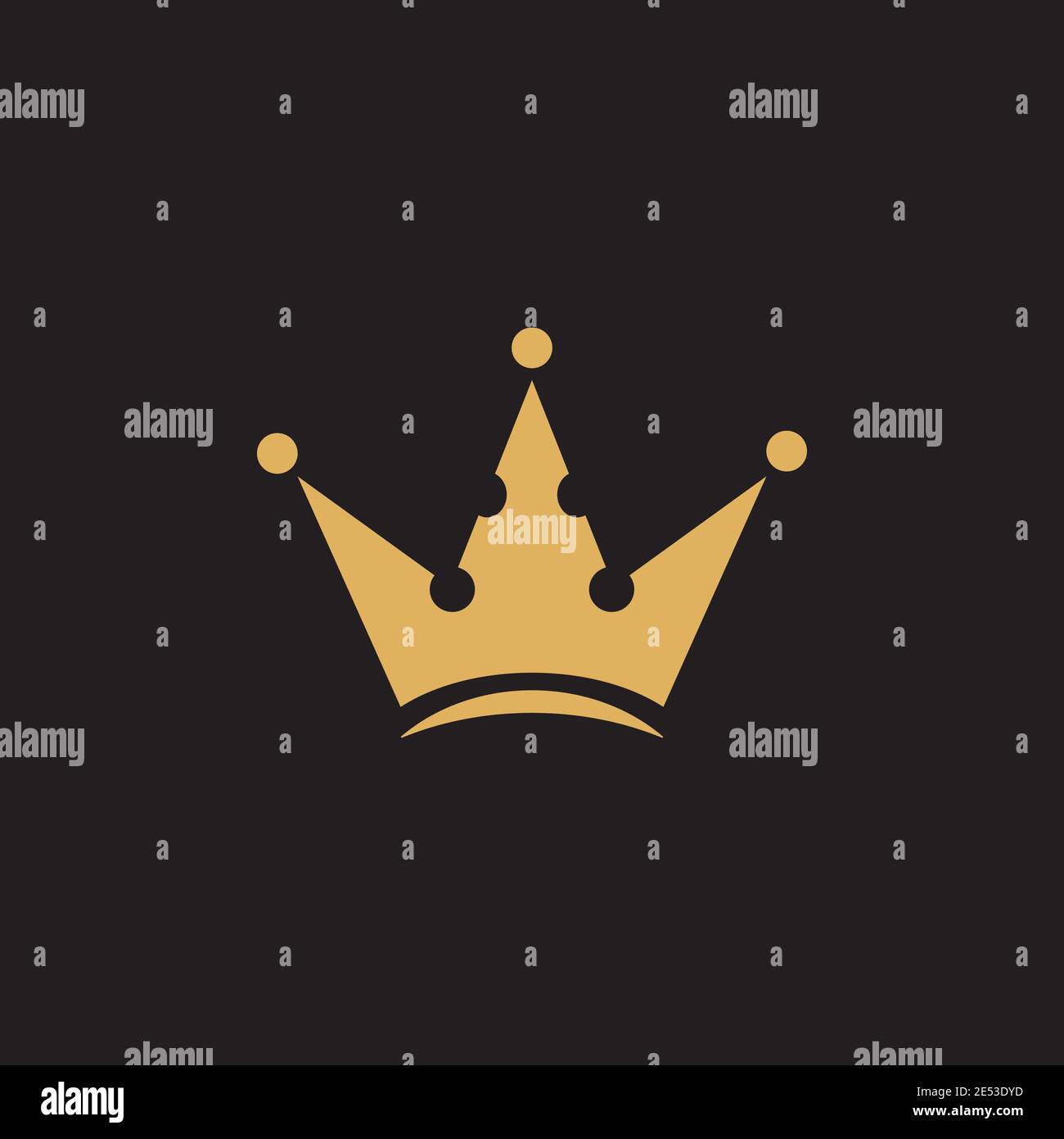 Luxury crown icon logo design inspiration vector template Stock Vector ...