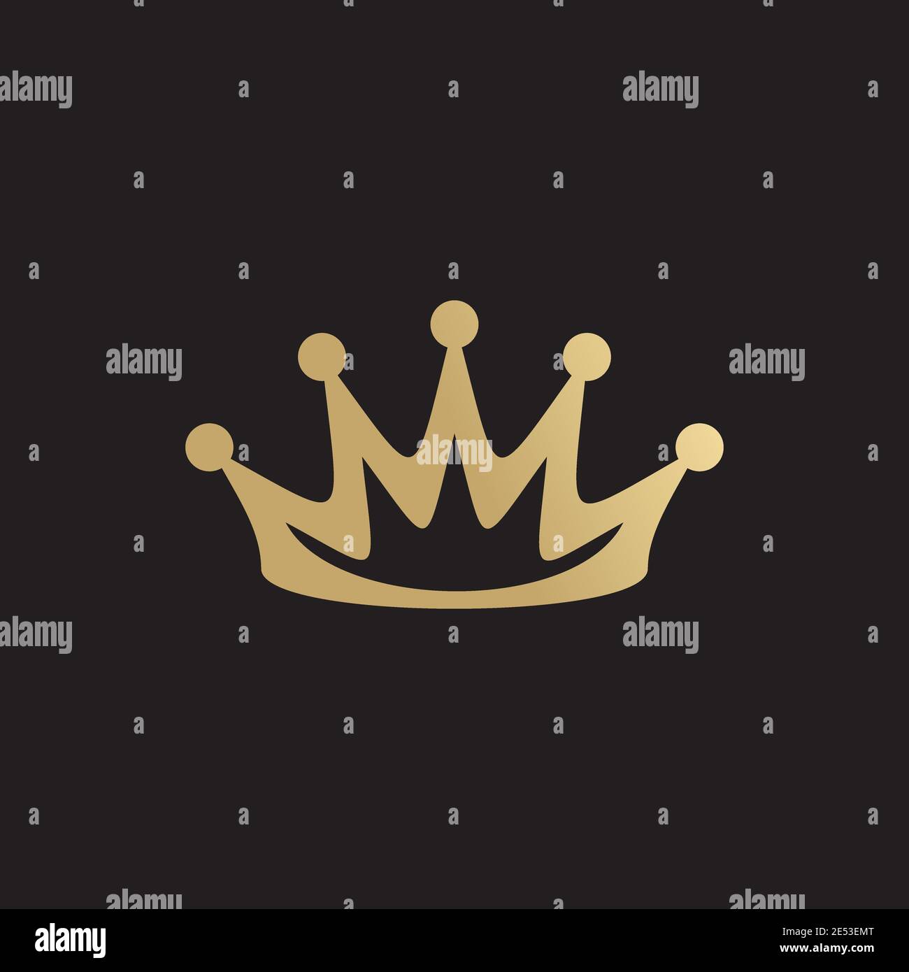 Luxury crown icon logo design inspiration vector template Stock Vector ...