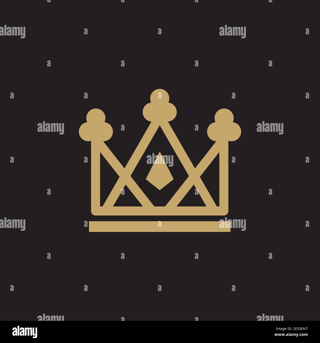 Luxury crown icon logo design inspiration vector template Stock Vector ...