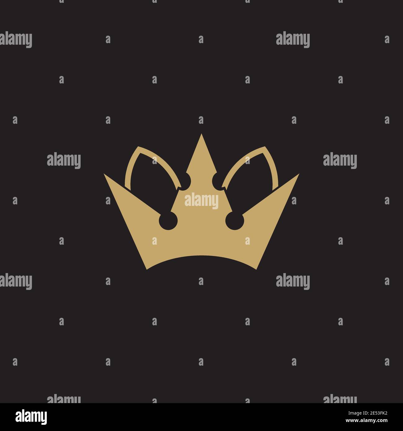 King crown logo hi-res stock photography and images - Alamy