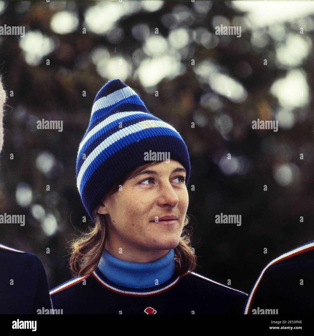 Ingrid French olympic female ski Team, Grenoble winter