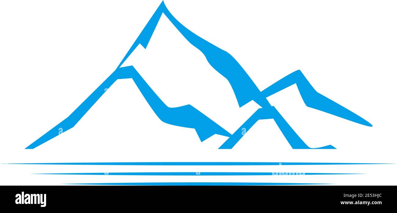 Iceberg logo icon design illustration vector template Stock Vector
