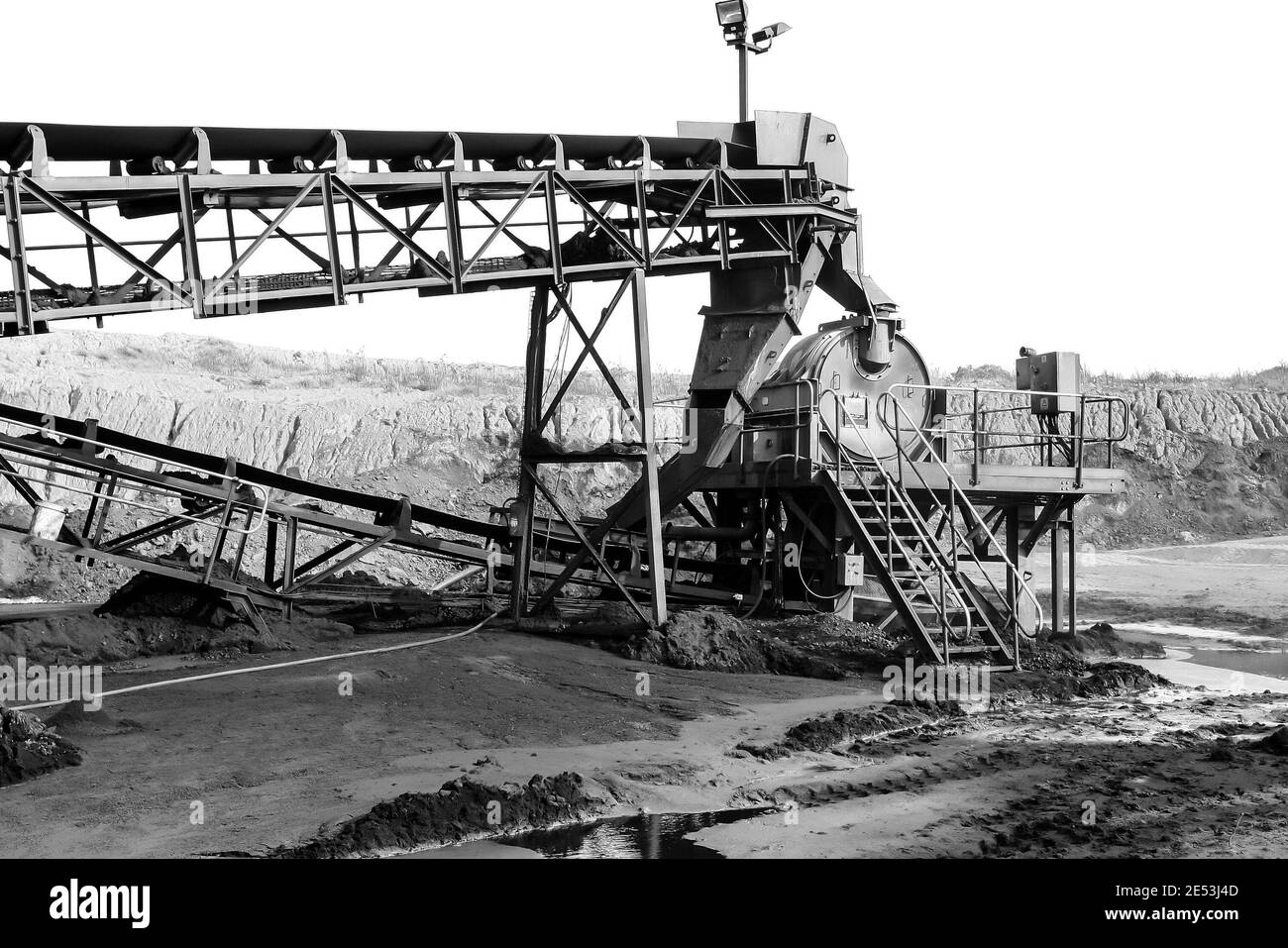 JOHANNESBURG, SOUTH AFRICA - Jan 06, 2021: Witbank, South Africa - July 25 2011: Coal Mining and processing Plant Equipment Stock Photo