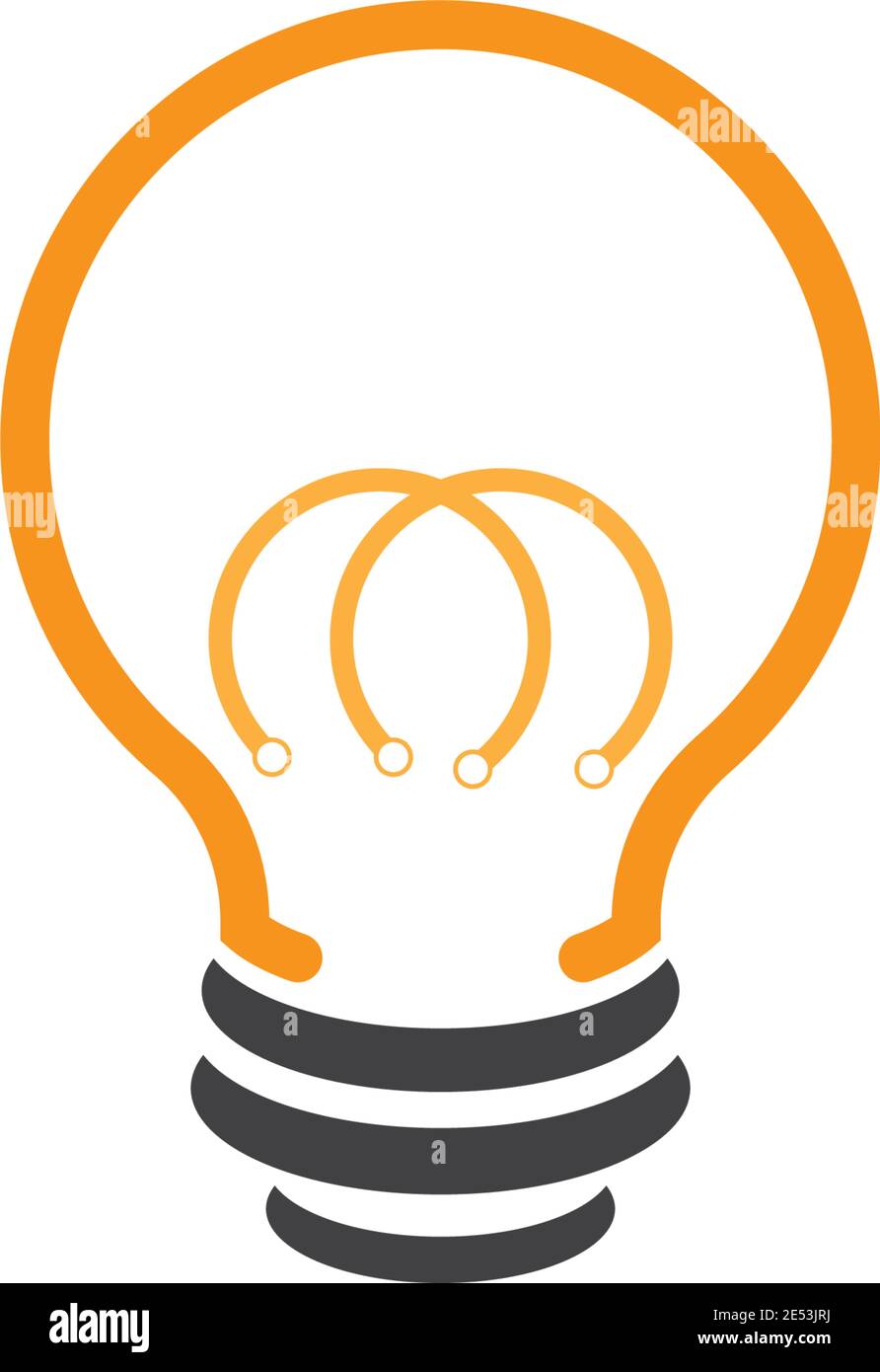 bulb logo vector ilustration template Stock Vector Image & Art - Alamy