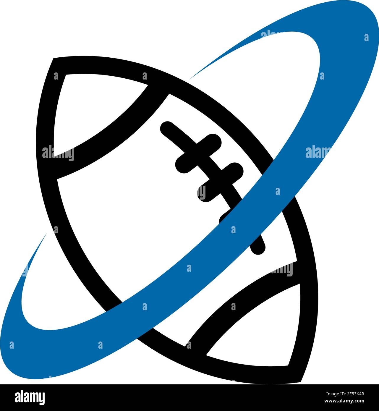 Rugby sport logo design inspiration vector template illustration Stock Vector