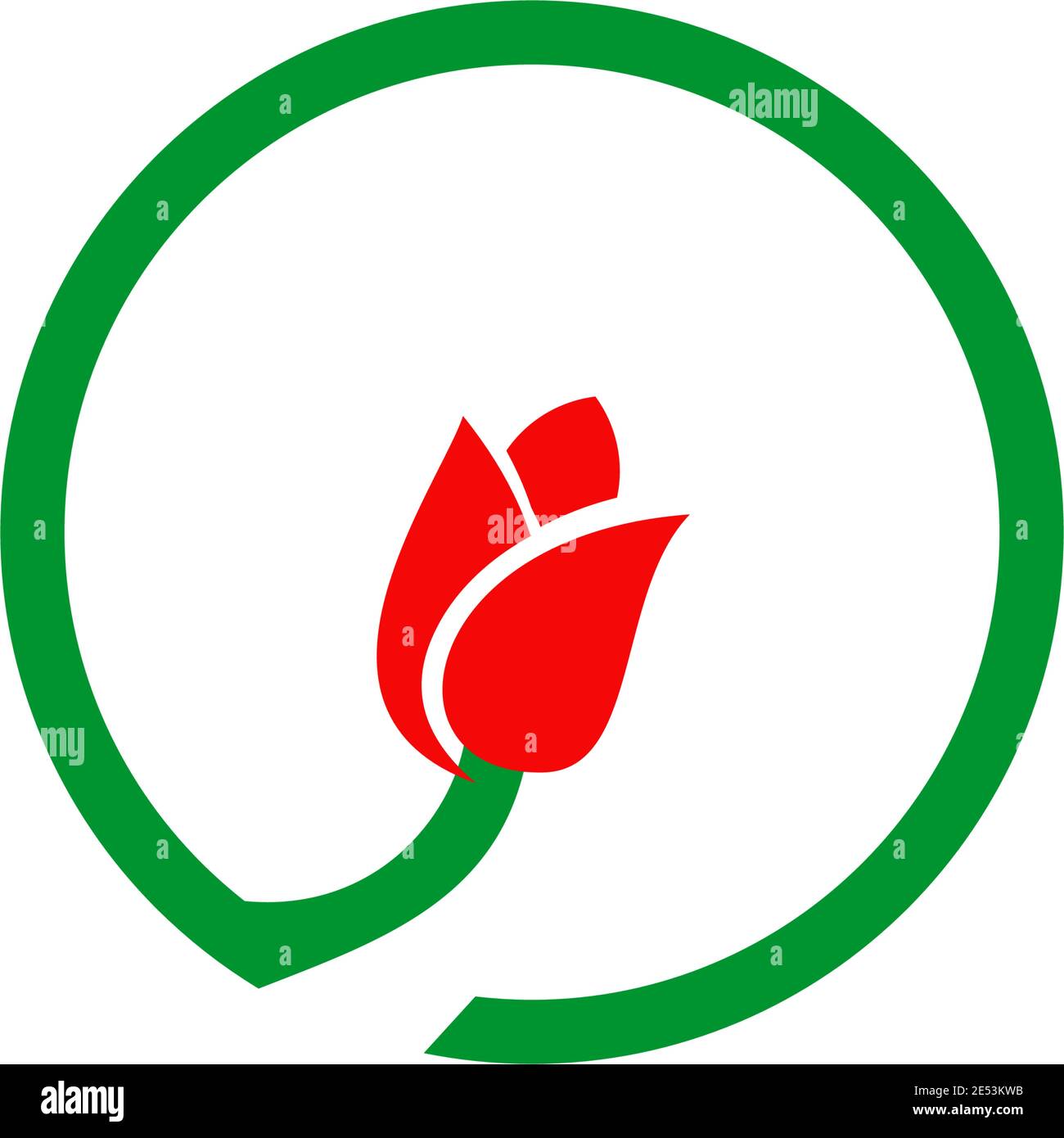 Rose icon logo design inspiration vector template Stock Vector Image ...