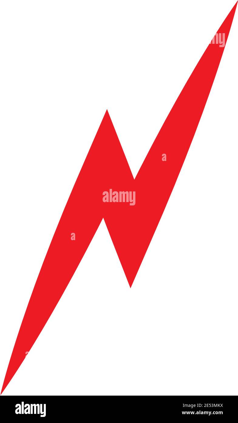 Lightning glossy bolt icon Stock Vector Images - Alamy