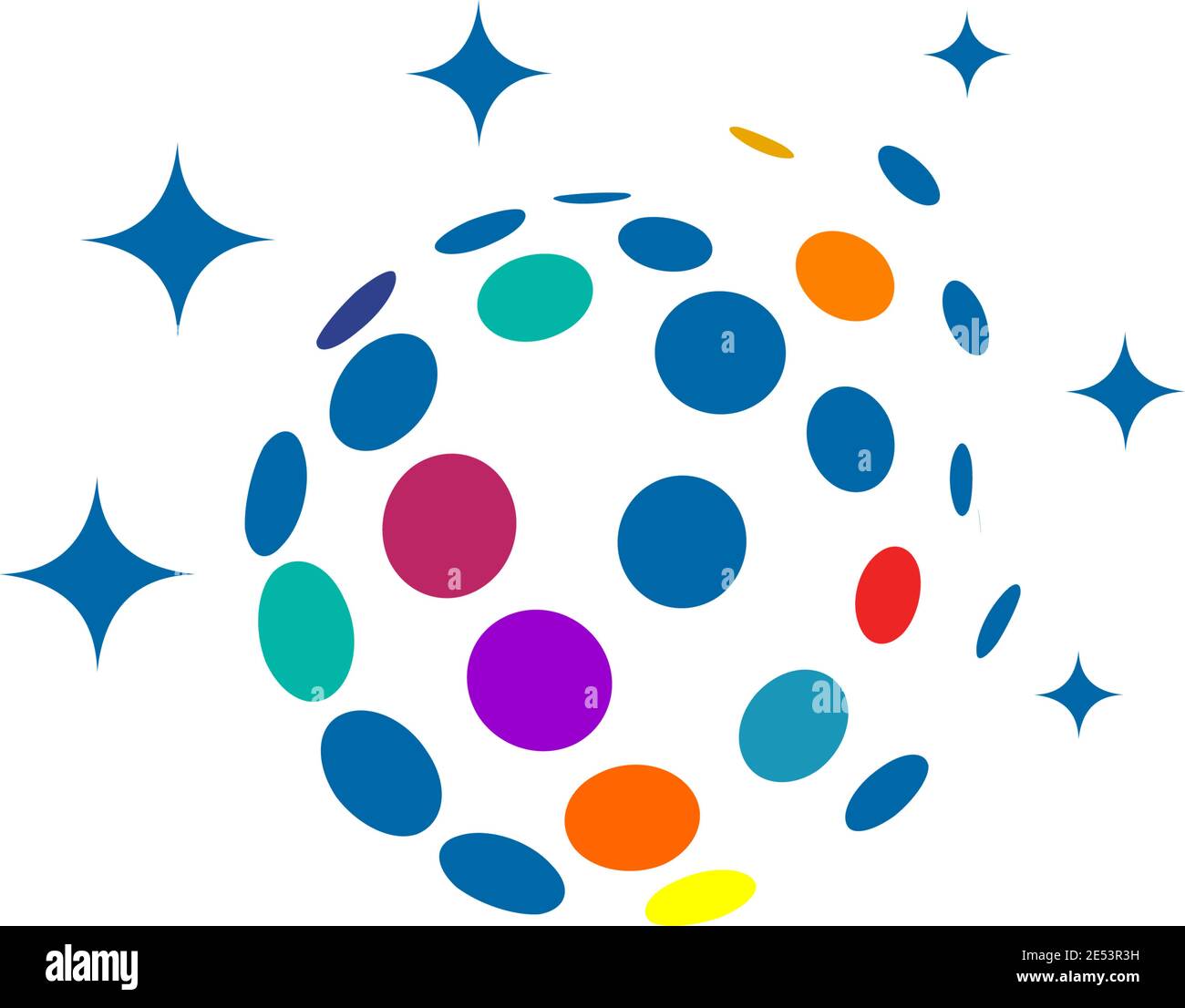 Disco Ball icon illustration design vector template Stock Vector Image ...