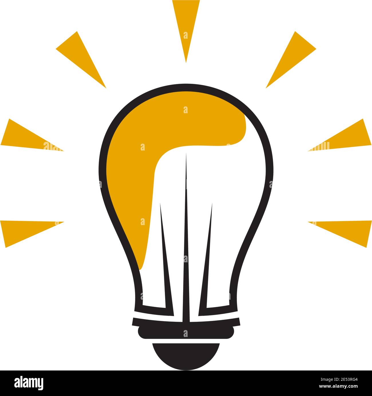 lamp lightbulb logo design inspiration vector icon template Stock Vector  Image & Art - Alamy