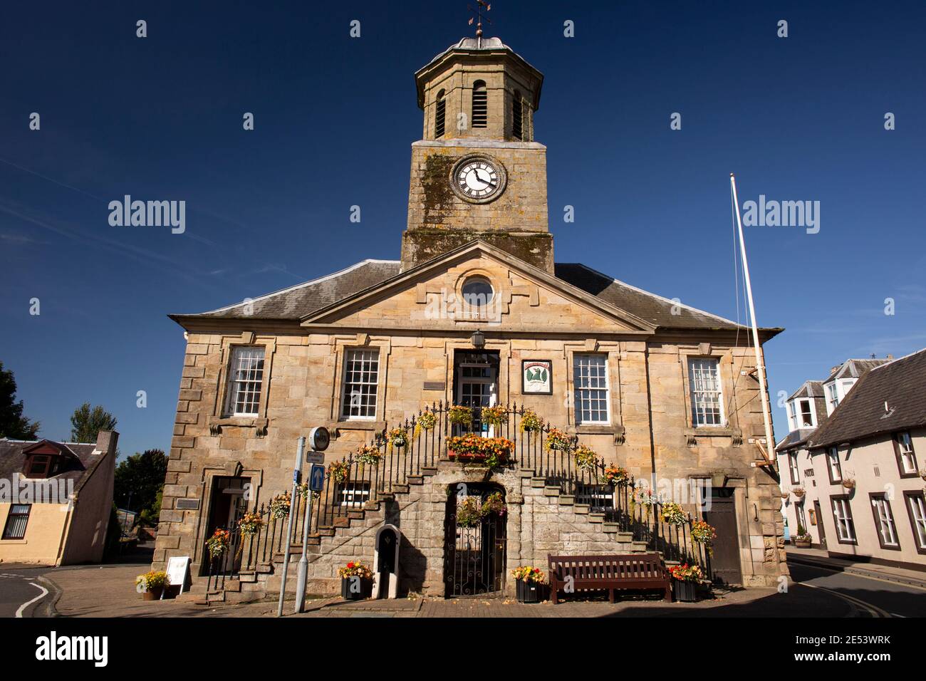 The 18th Century Sanquhar Tolbooth Museum, Nithsdale, Scotland Stock Photo