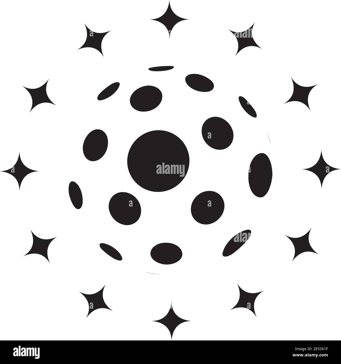 Disco Ball icon illustration design vector template Stock Vector