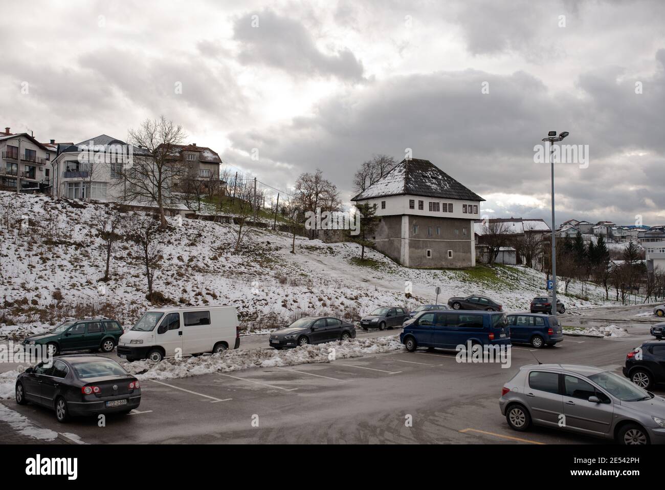 CAZIN, BOSNIA AND HERZEGOVINA - Jan 20, 2021: Old traditional Bosnian