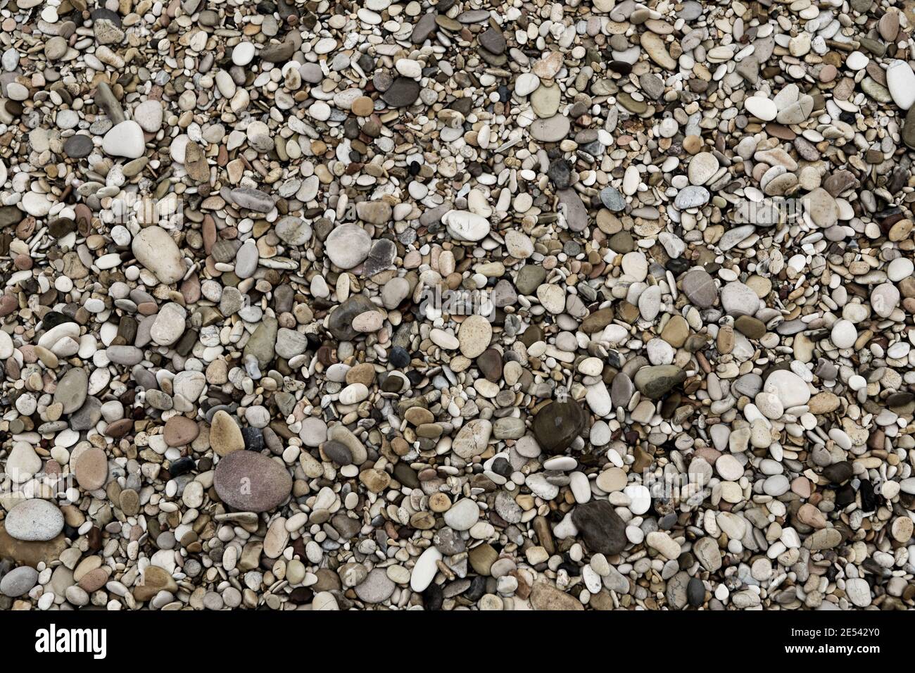 Top view of colorful stones texture on the beach Stock Photo - Alamy