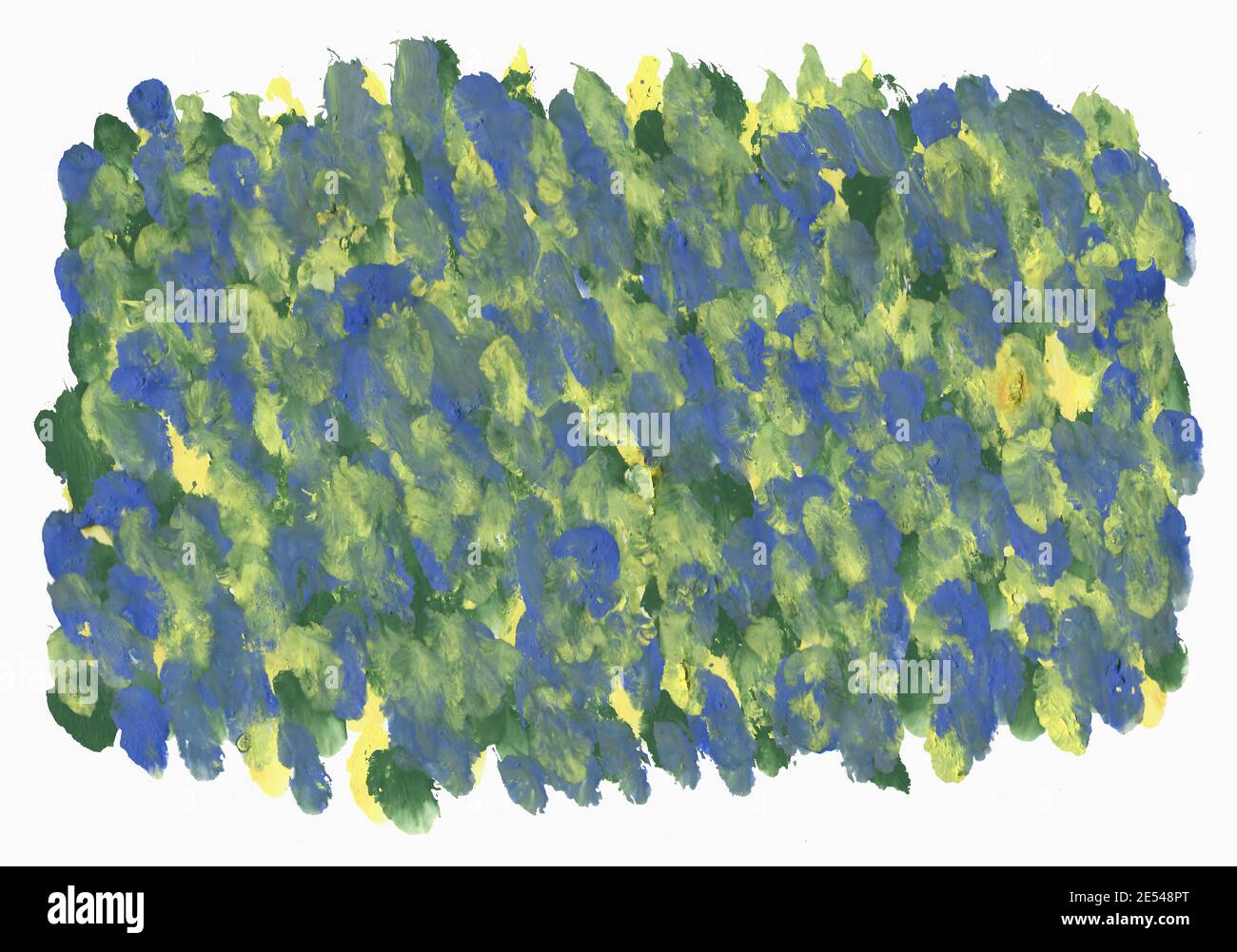 Green and yellow brush stroke colored background. Element for design. Stock Photo