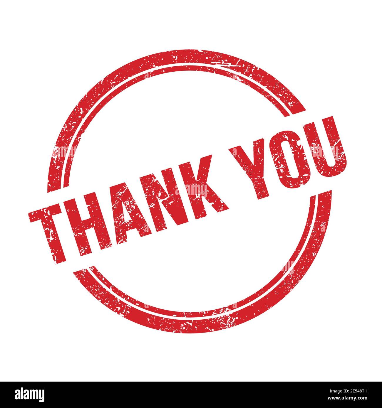 THANK YOU red round stamp Stock Photo - Alamy