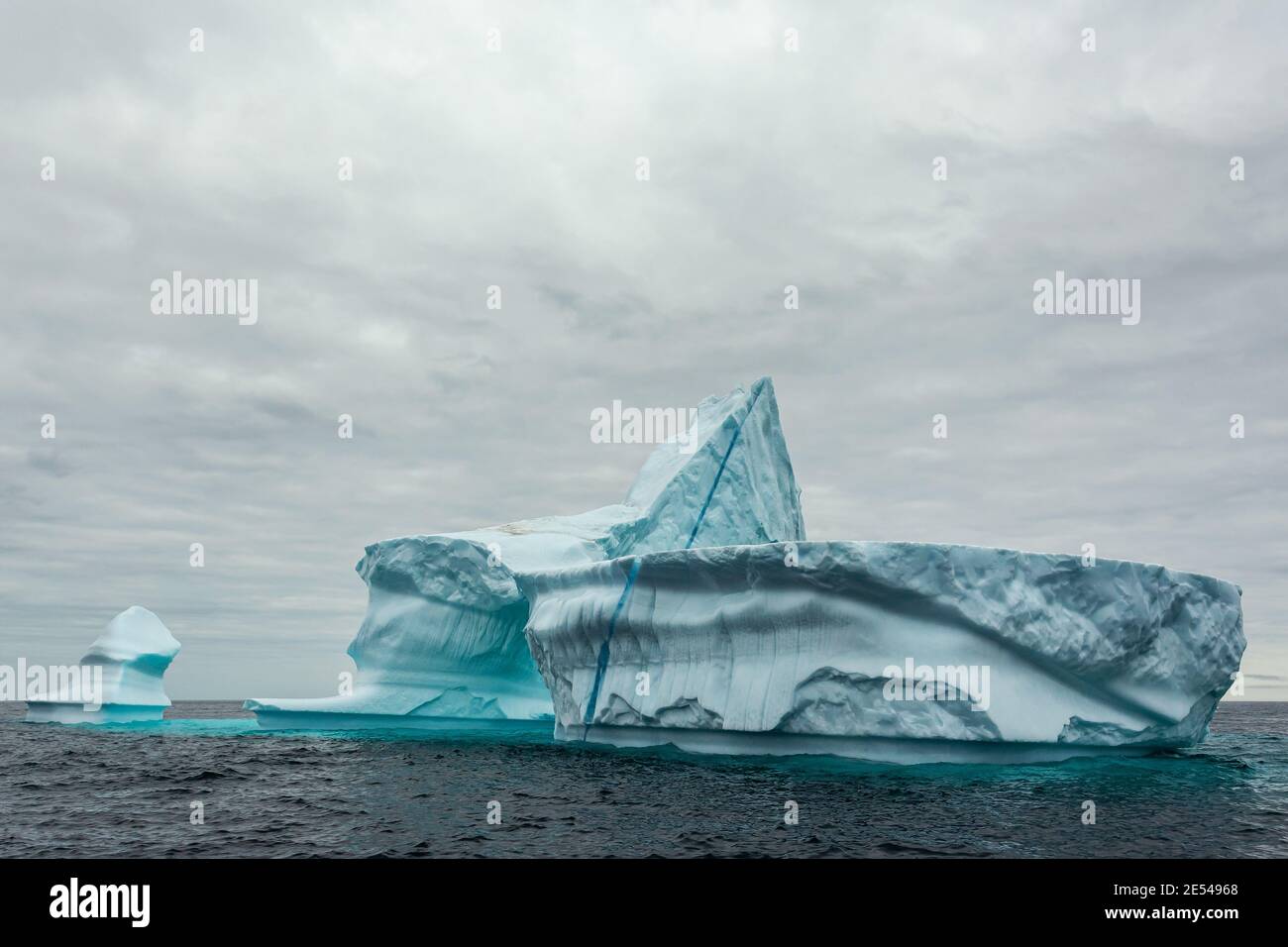 Floating iceberg in summer in Baffin Bay Stock Photo