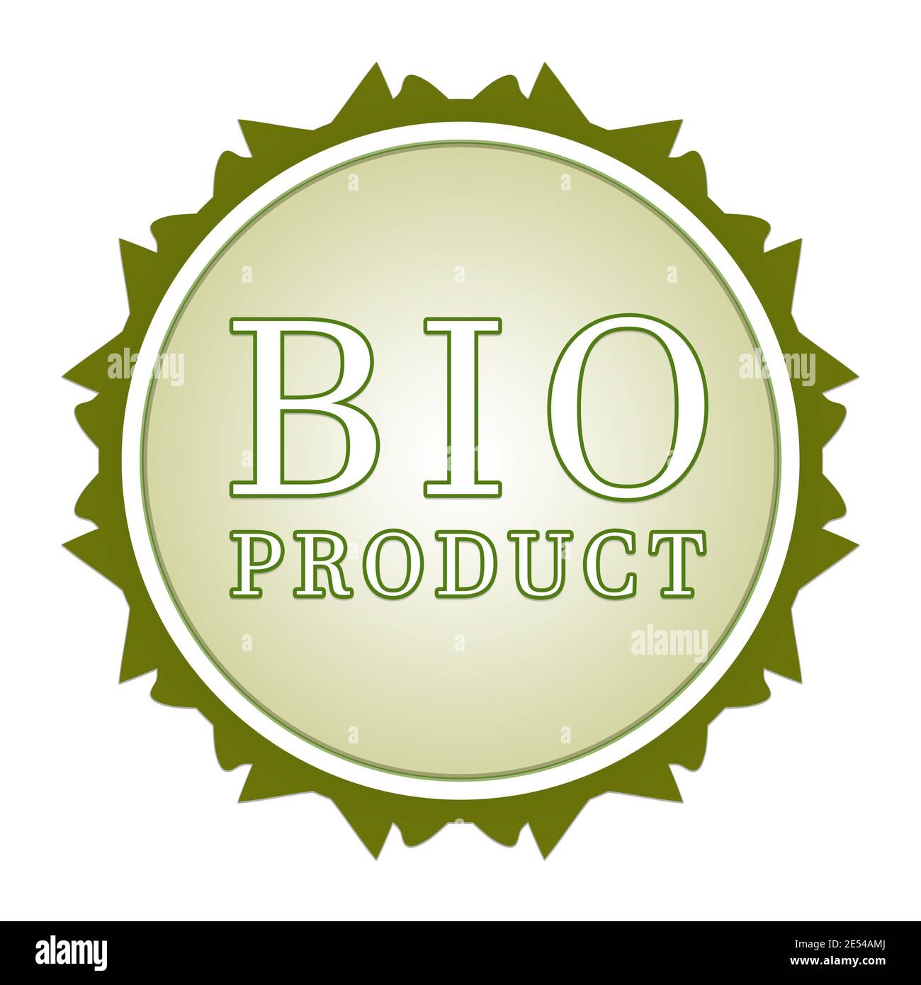 Bio product label on white background Stock Photo Alamy