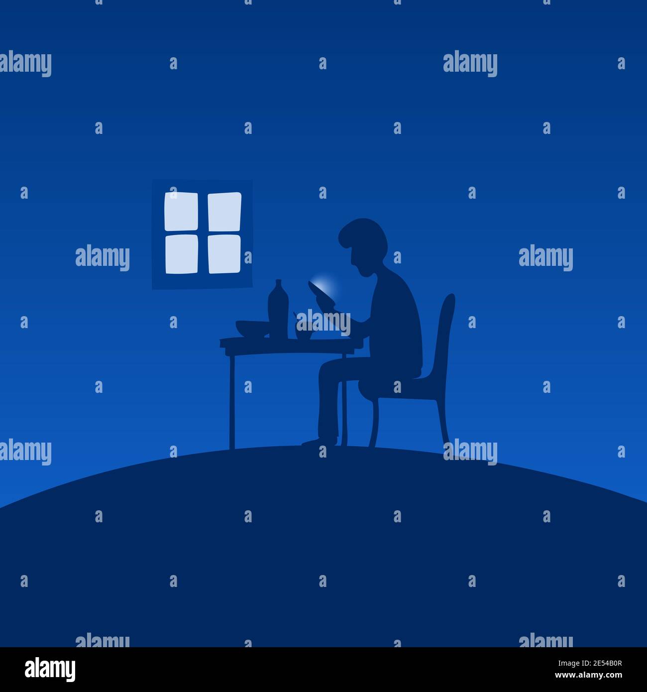 After dinner conversation Stock Vector Images - Alamy