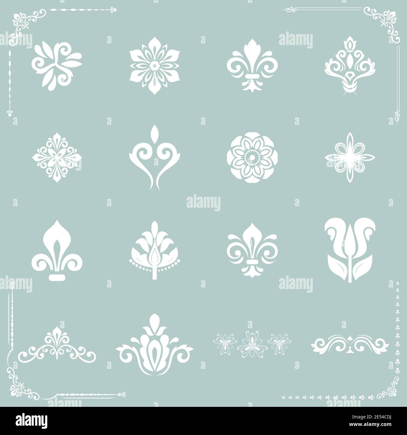 Set of Vector White Patterns Stock Vector Image & Art - Alamy